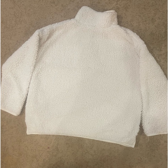 Wubby Sherpa White/Cream 3/4 Zip Pullover - Picture 5 of 8